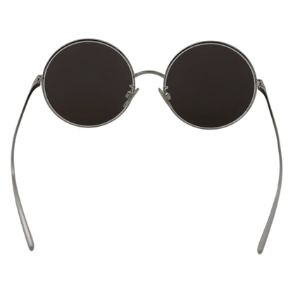 Dolce & Gabbana Silver Plated Round Gray Le nses Women Sunglasses