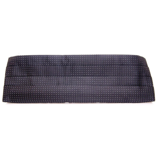 Dolce & Gabbana Elegant Black Silk Cummerbund with Polka Dots Dolce & Gabbana