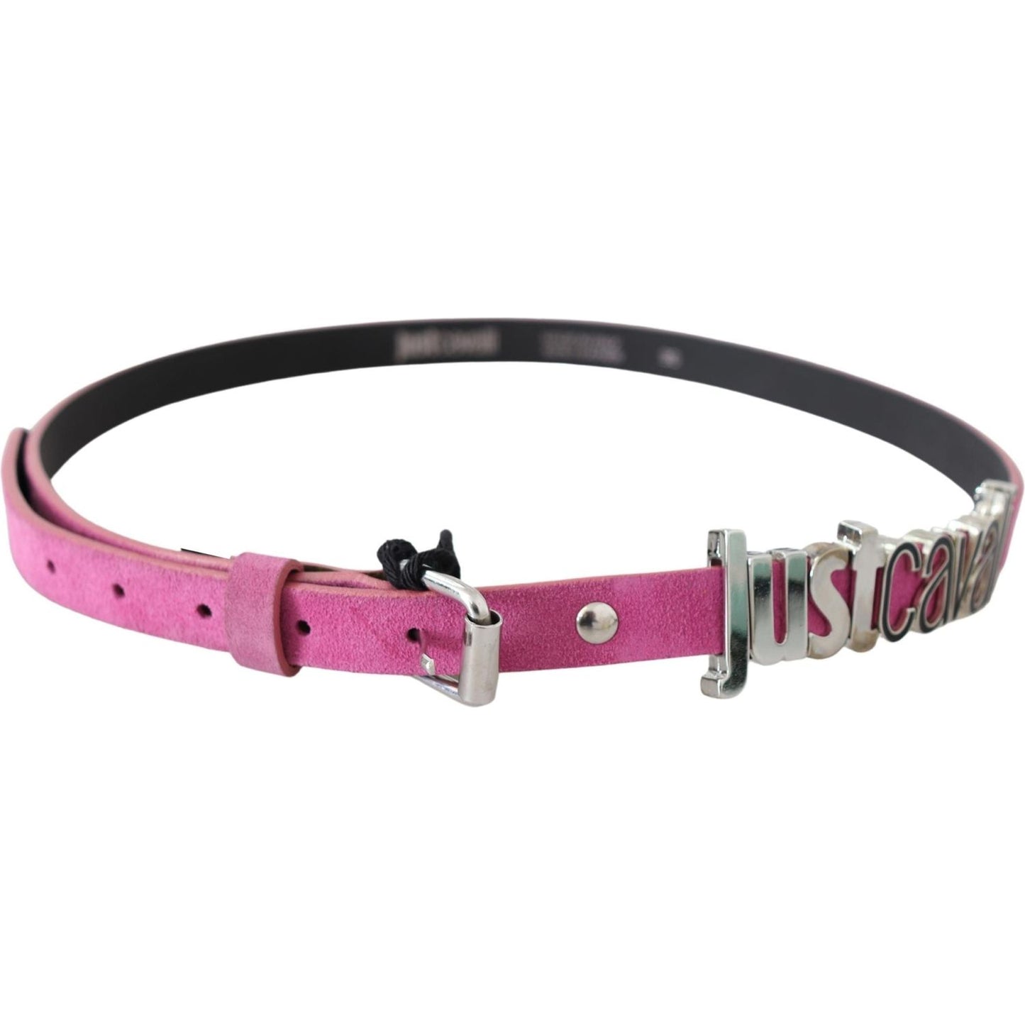 Just Cavalli Fuschia Pink Leather Waist Belt Belt Just Cavalli