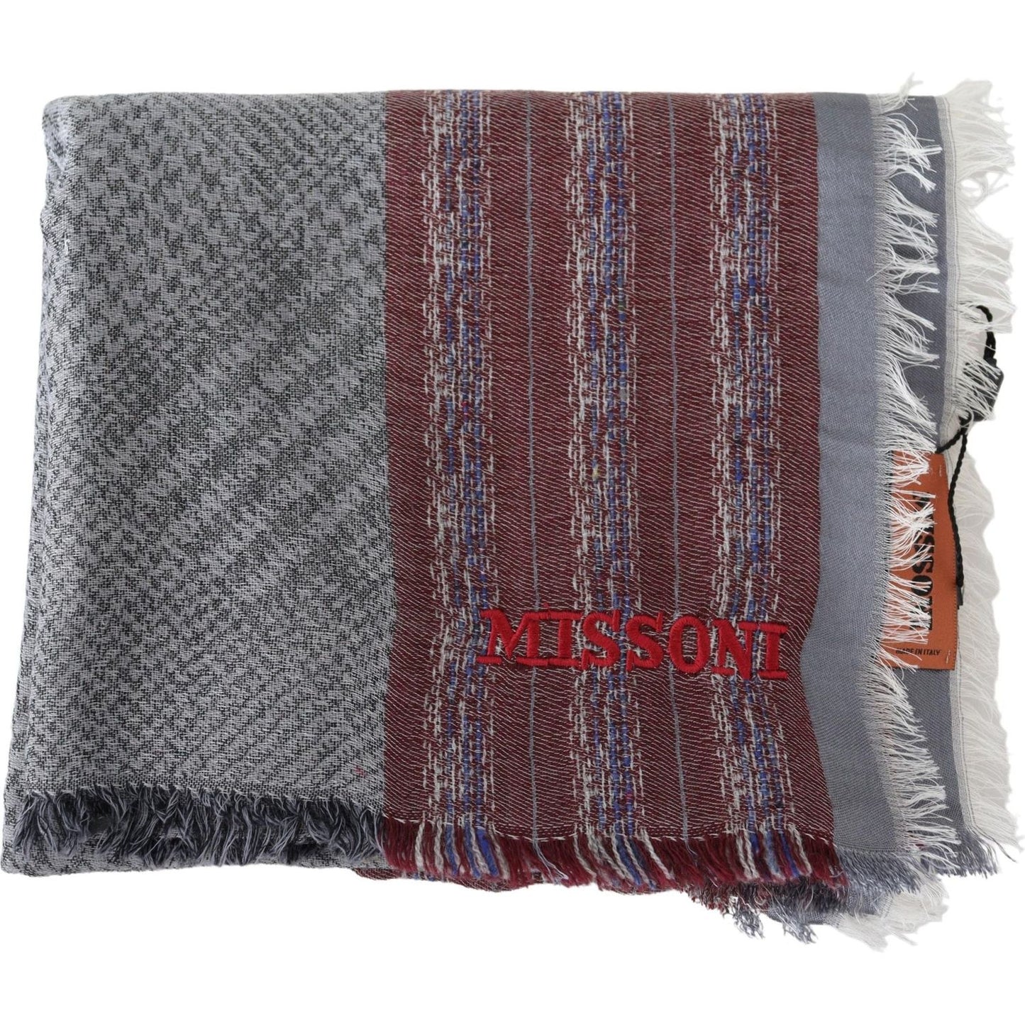 Missoni Chic Multicolor Wool Blend Designer Scarf Missoni