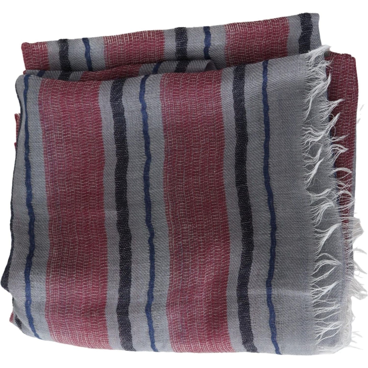 Missoni Elegant Multicolor Striped Wool Scarf Missoni