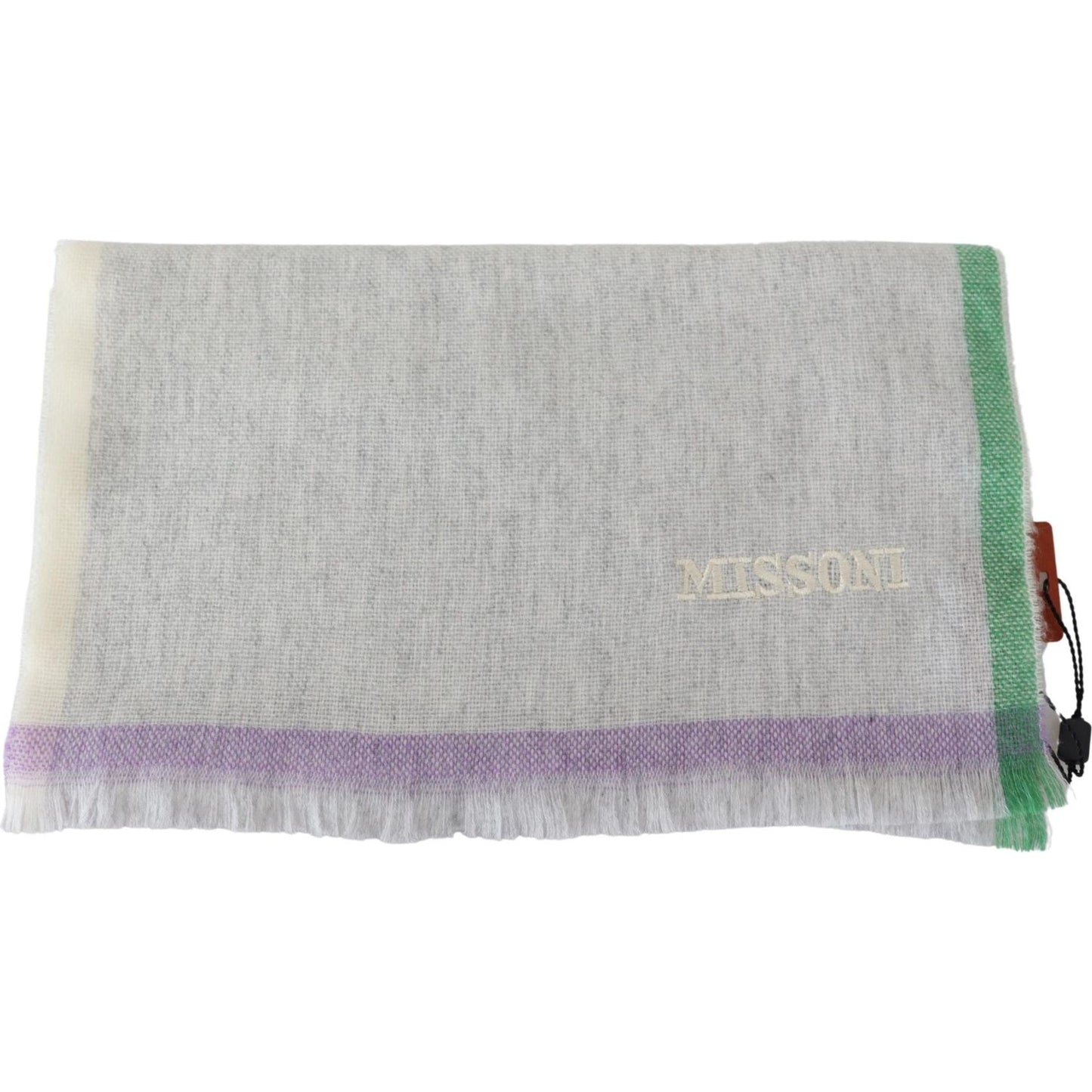 Missoni Elegant Cashmere Patterned Scarf Missoni