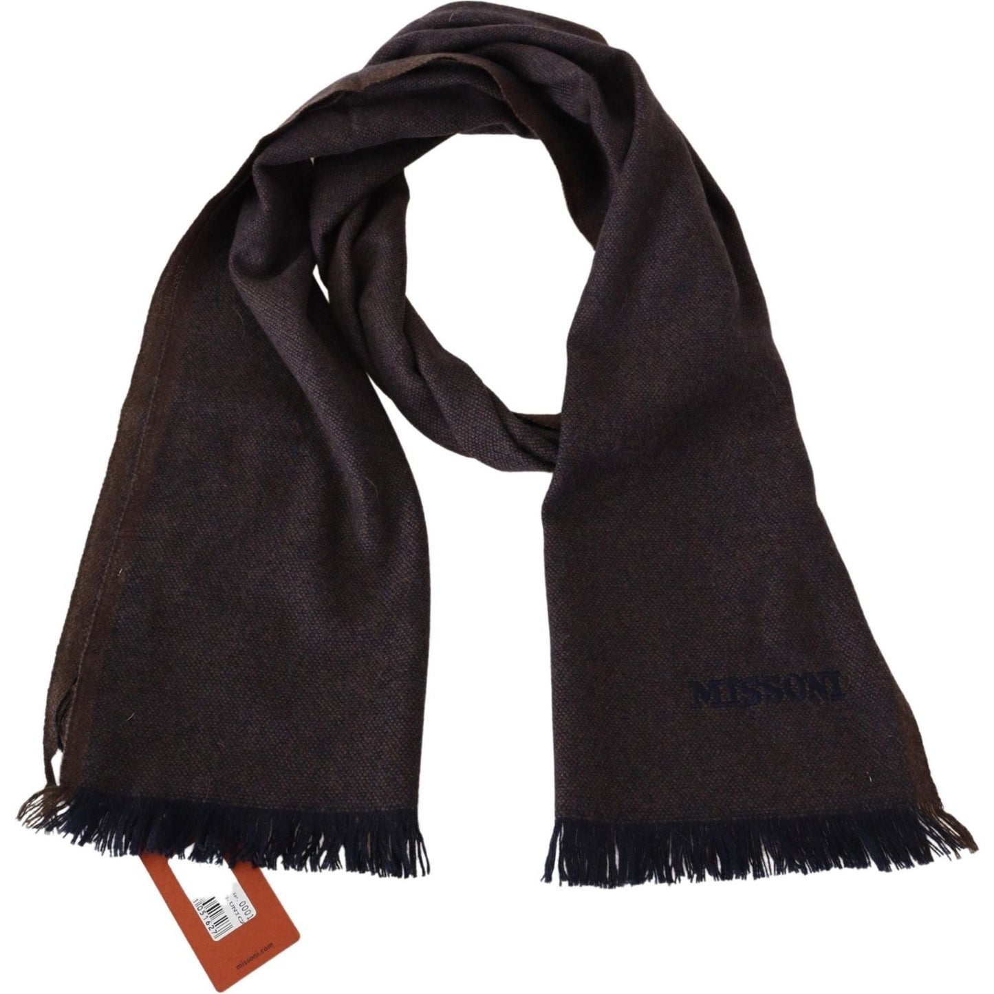 Missoni Luxurious Cashmere Unisex Scarf in Brown Missoni