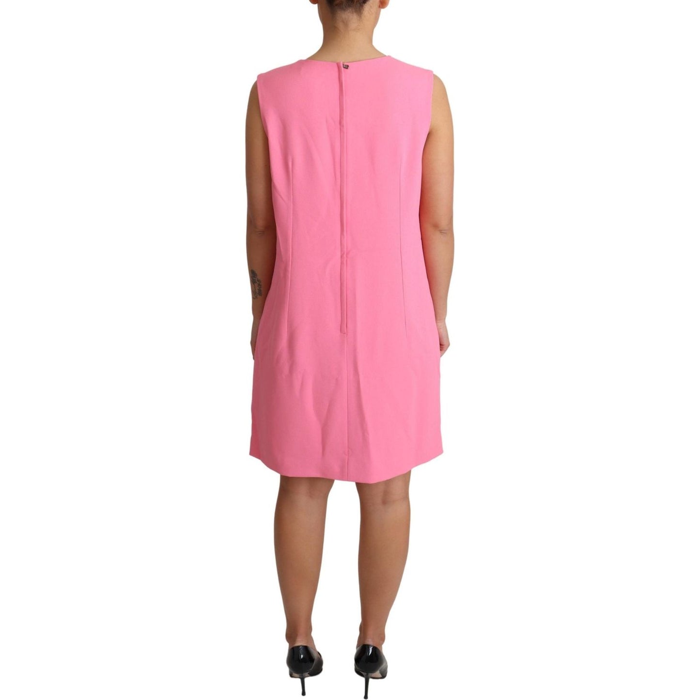 Dolce & Gabbana Elegant Pink Shift Knee Length Dress Dolce & Gabbana