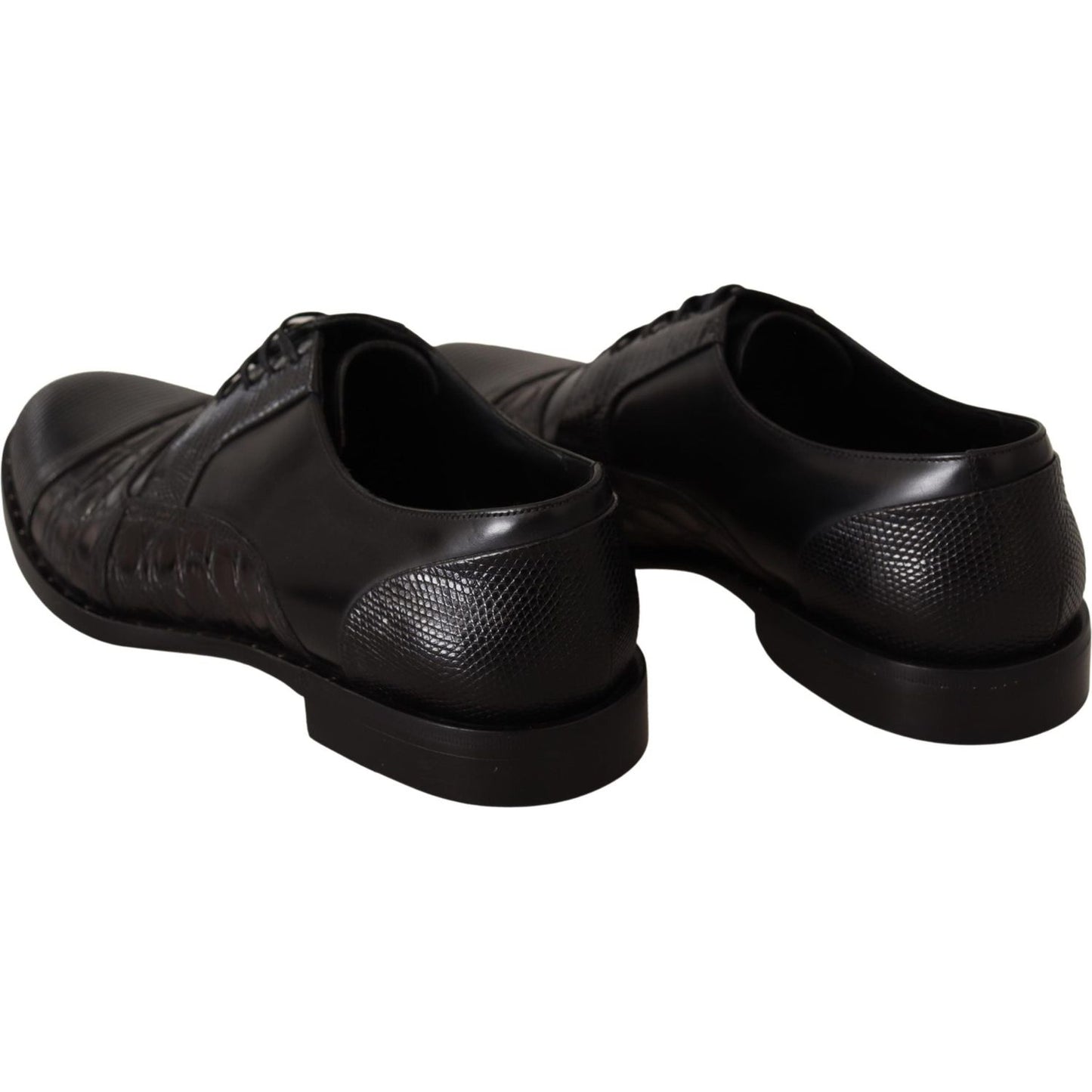 Dolce & Gabbana Elegant Black Derby Oxford Wingtips Dolce & Gabbana