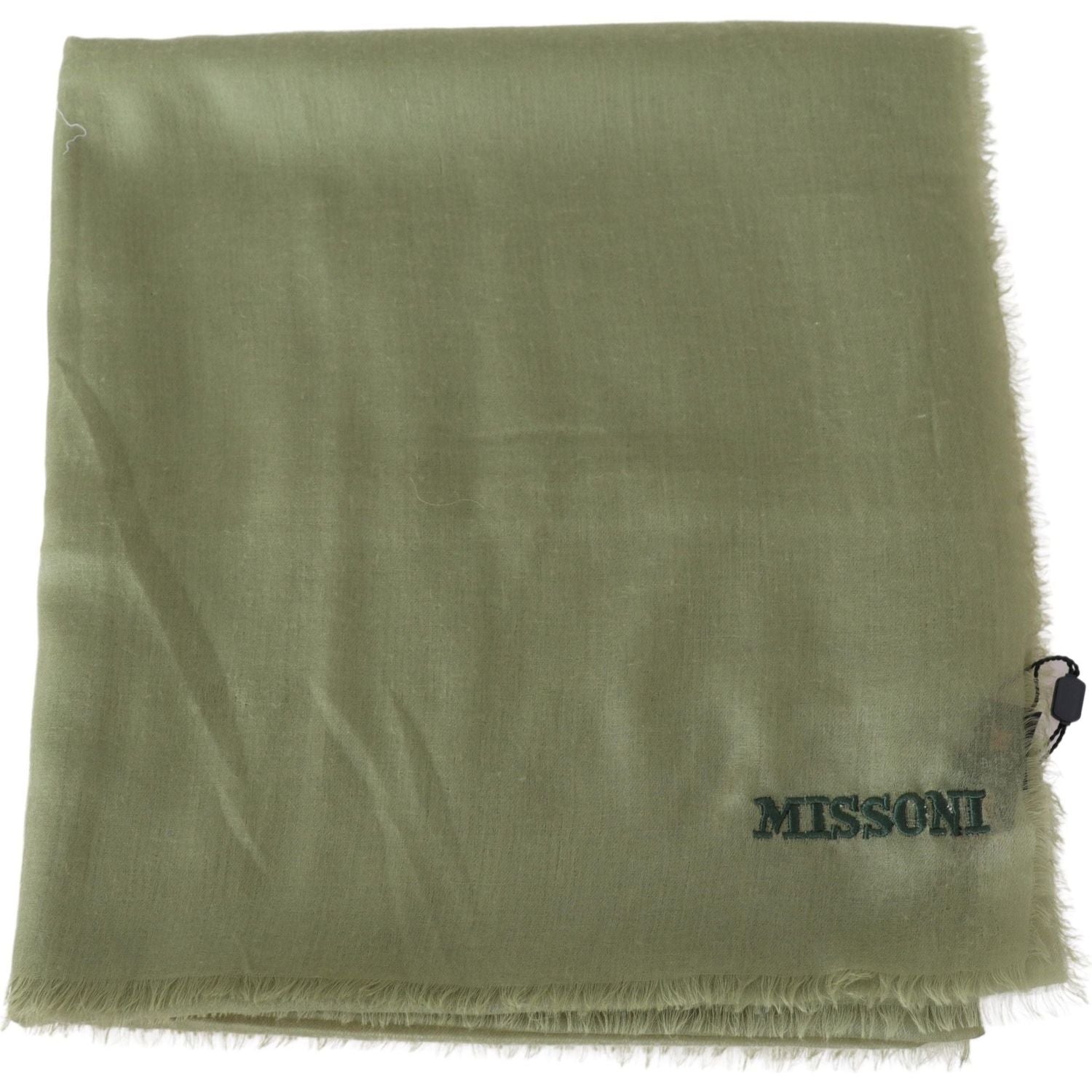 Missoni Green Cashmere Unisex Neck Wrap Scarf