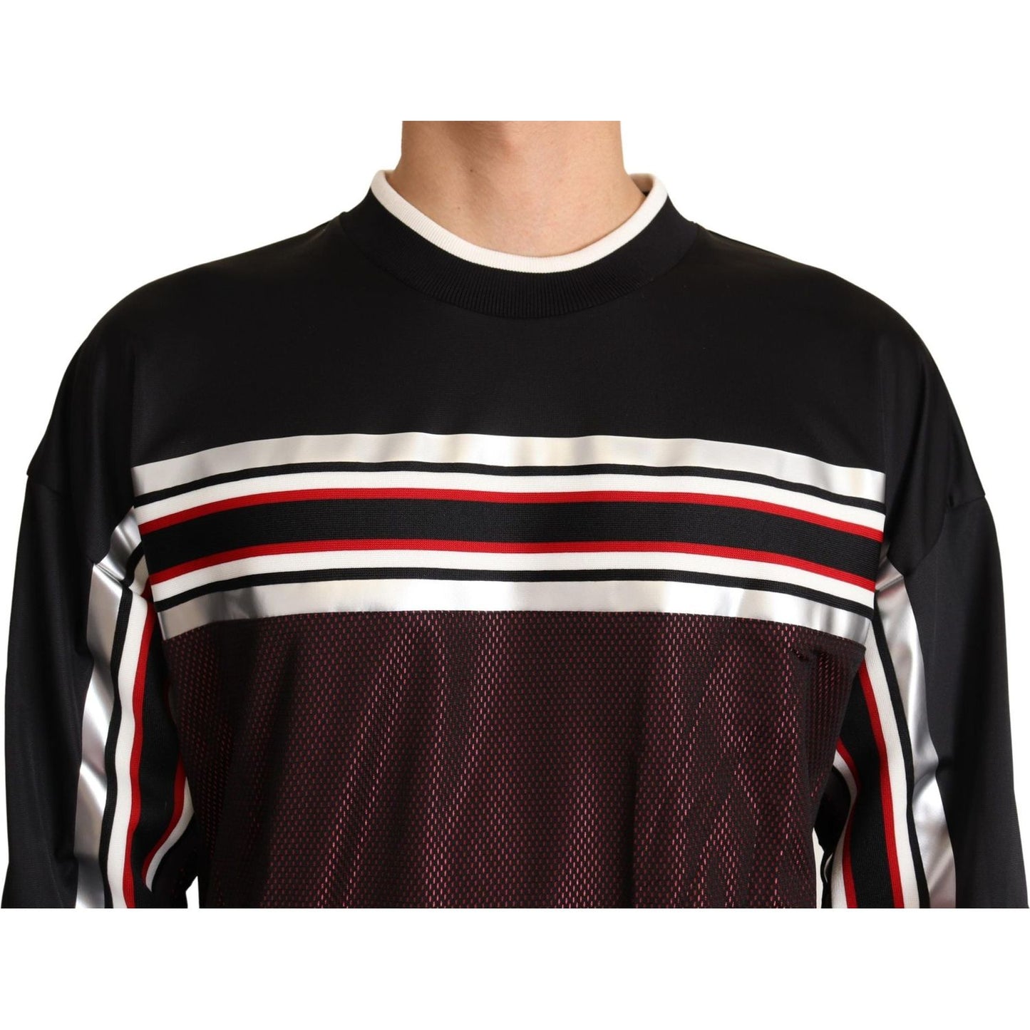 Dolce & Gabbana Elegant Crewneck Pullover Sweater in Black Dolce & Gabbana