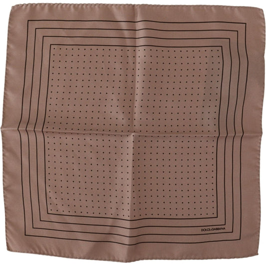 Dolce & Gabbana Elegant Silk Dot Pocket Square Dolce & Gabbana