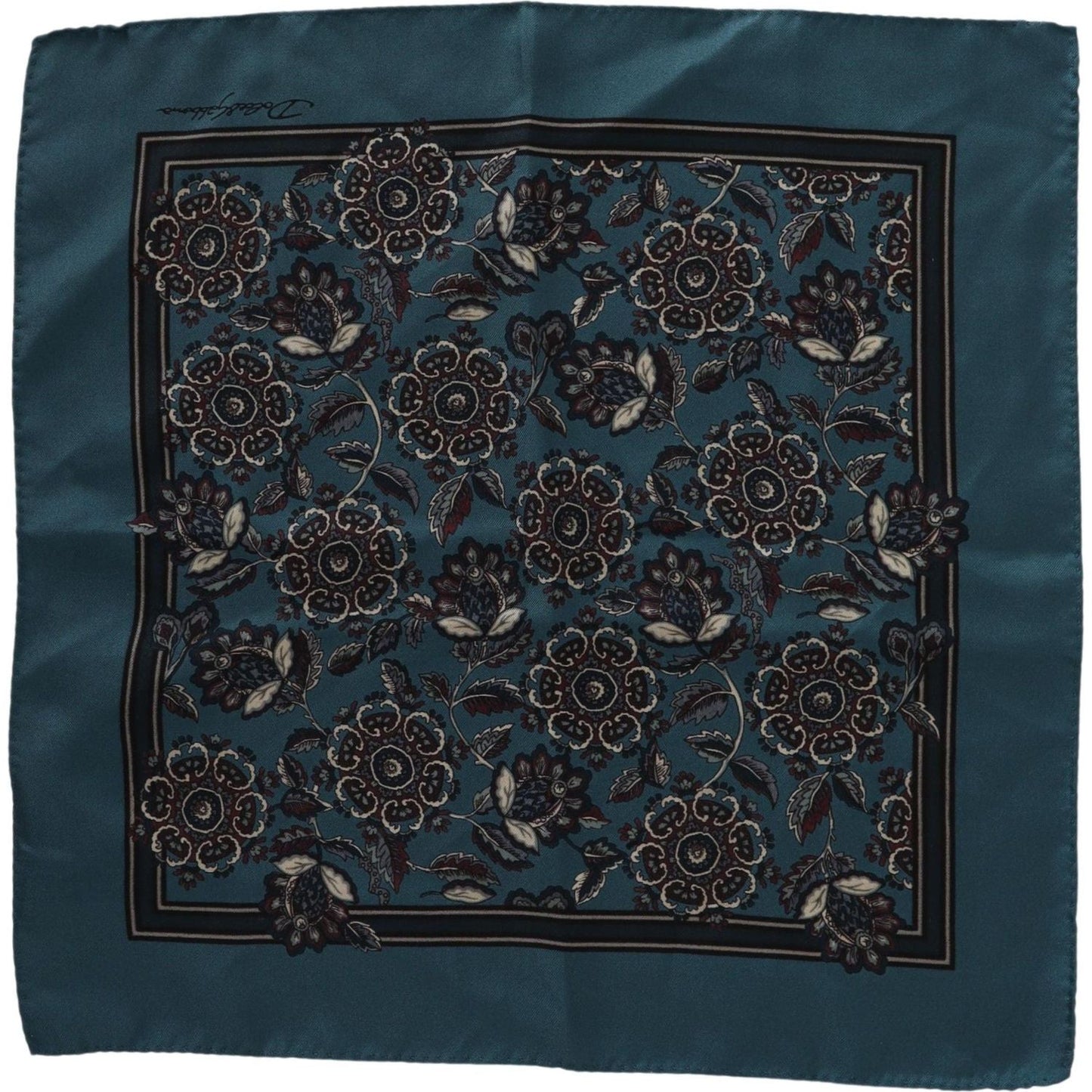 Dolce & Gabbana Elegant Floral Silk Pocket Square Dolce & Gabbana