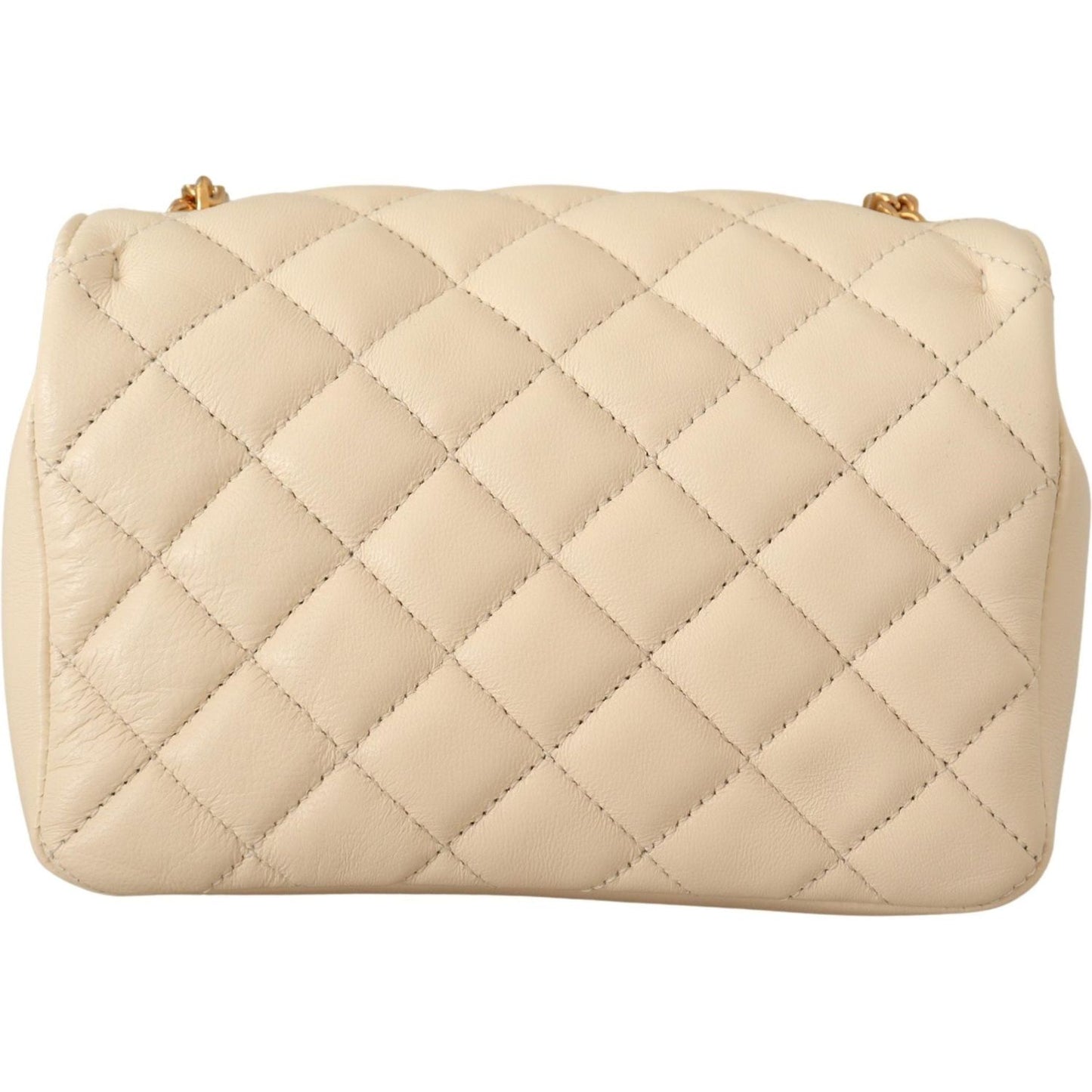 Versace Chic Nappa Leather Crossbody in Purity White Versace