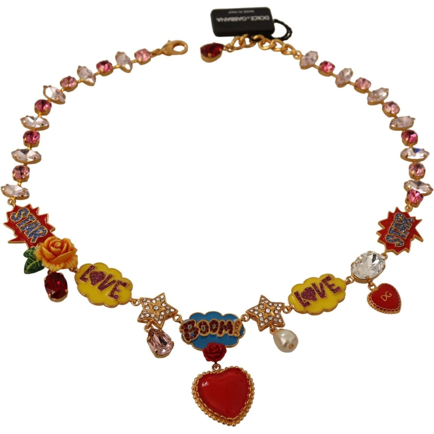 Dolce & Gabbana Charm Necklace with Hand-Painted Elements Dolce & Gabbana