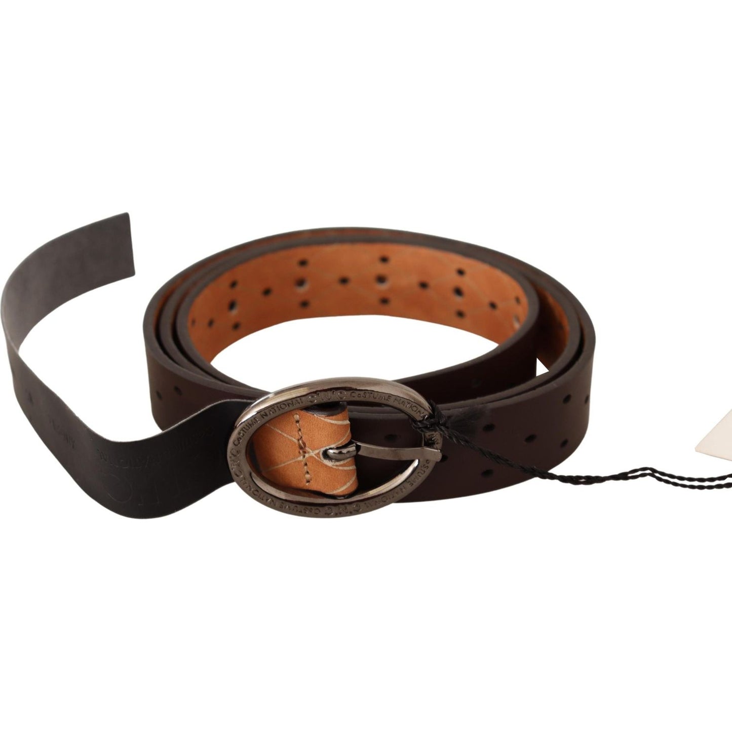 Costume National Elegance Redefined: Chic Brown Fashion Belt WOMAN BELTS Costume National