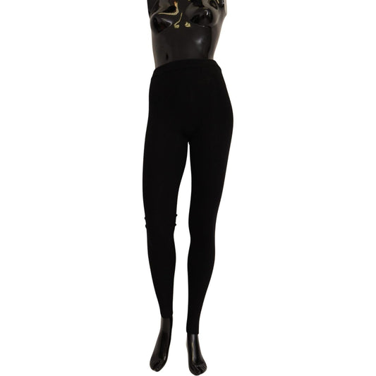 Dolce & Gabbana Elegant Black Cashmere Tights Dolce & Gabbana