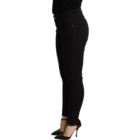 Dolce & Gabbana Elegant Slim Black Skinny Jeans Dolce & Gabbana