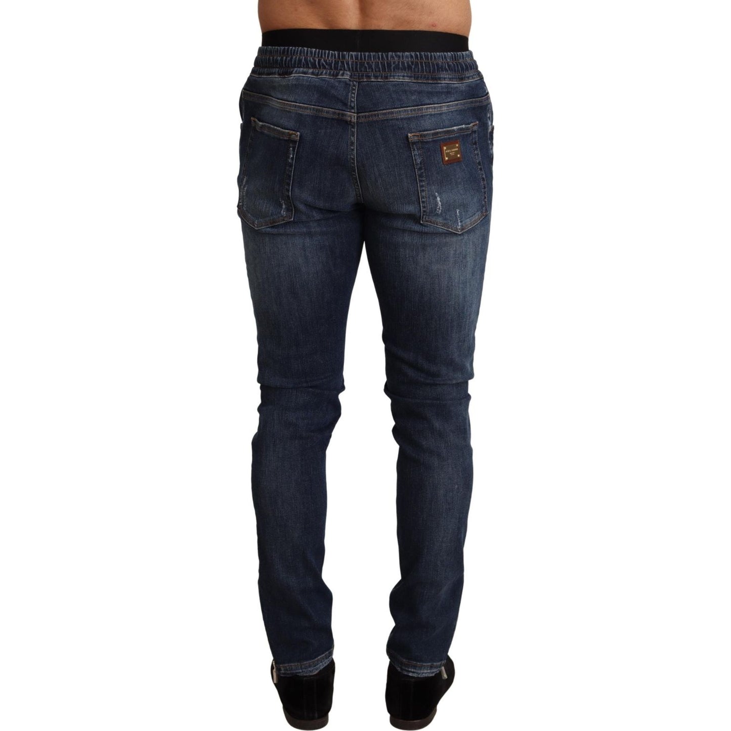 Dolce & Gabbana Elegant Dark Blue Skinny Jeans Dolce & Gabbana