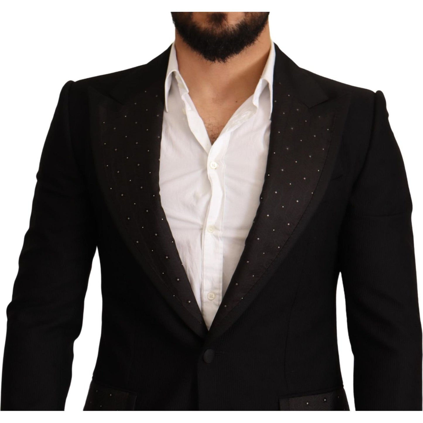 Elegant Slim Fit Black Blazer Jacket