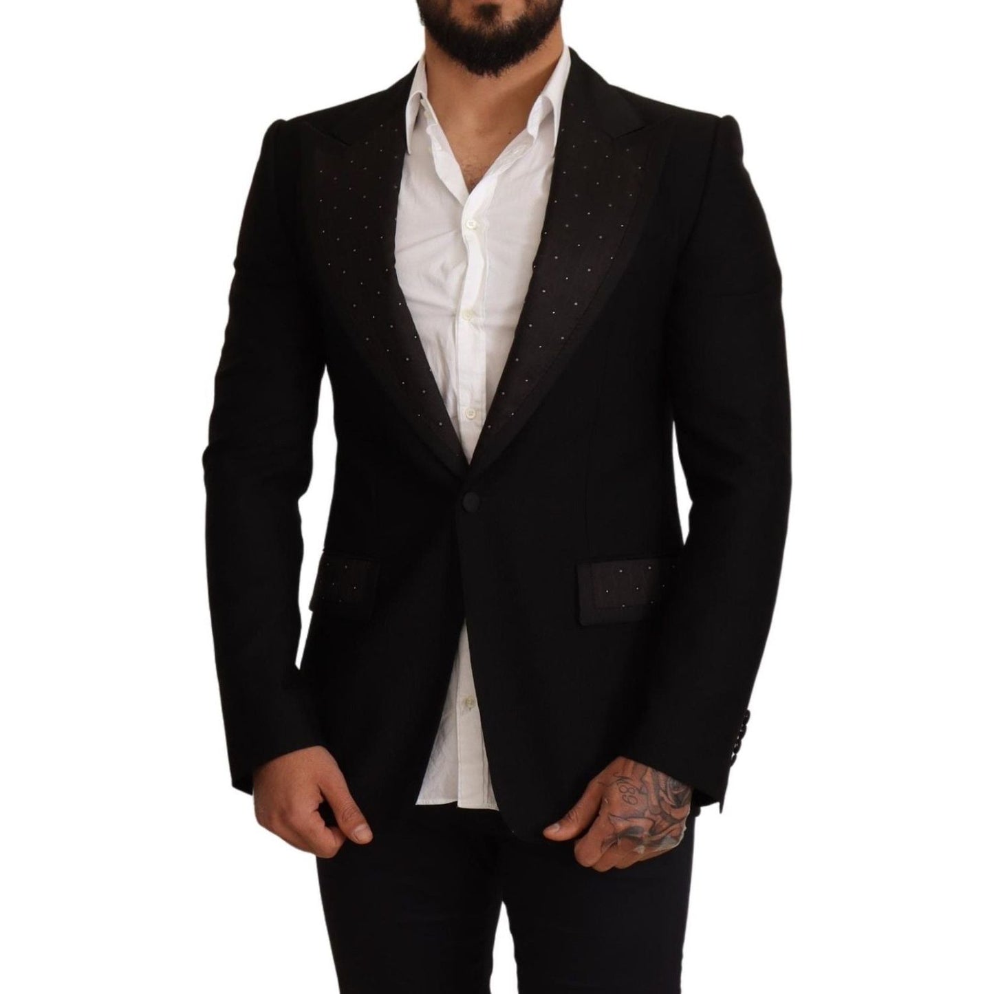 Elegant Slim Fit Black Blazer Jacket