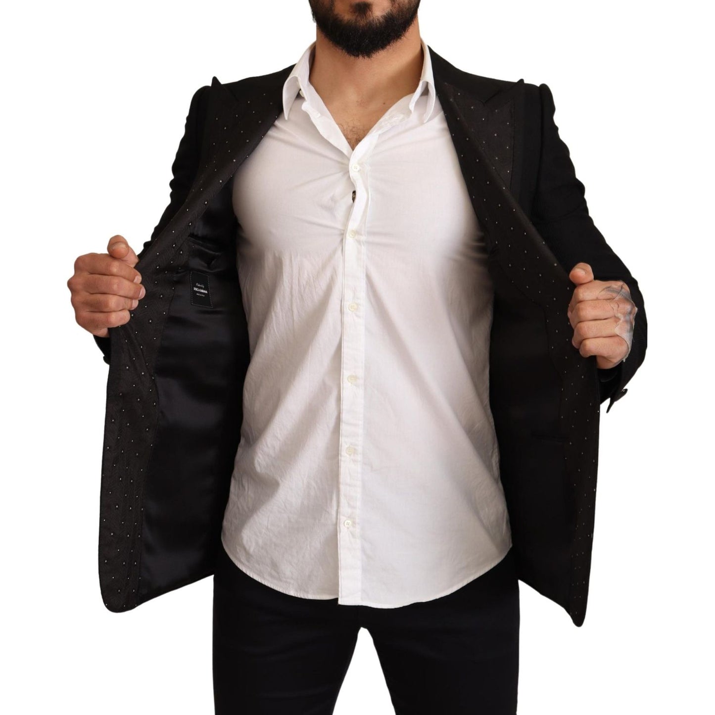 Elegant Slim Fit Black Blazer Jacket