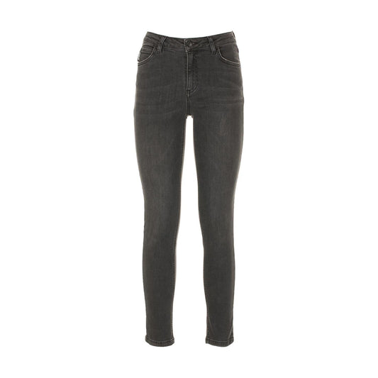 Imperfect Gray Cotton Women's Jeans Jeans & Pants Imperfect