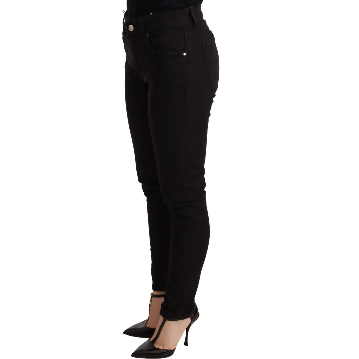 Dolce & Gabbana Elegant Black Slim Skinny Jeans Jeans & Pants Dolce & Gabbana