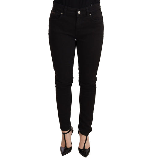 Dolce & Gabbana Elegant Black Slim Skinny Jeans Jeans & Pants Dolce & Gabbana