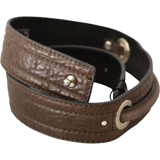 Costume National Elegant Brown Leather Fashion Belt Costume National