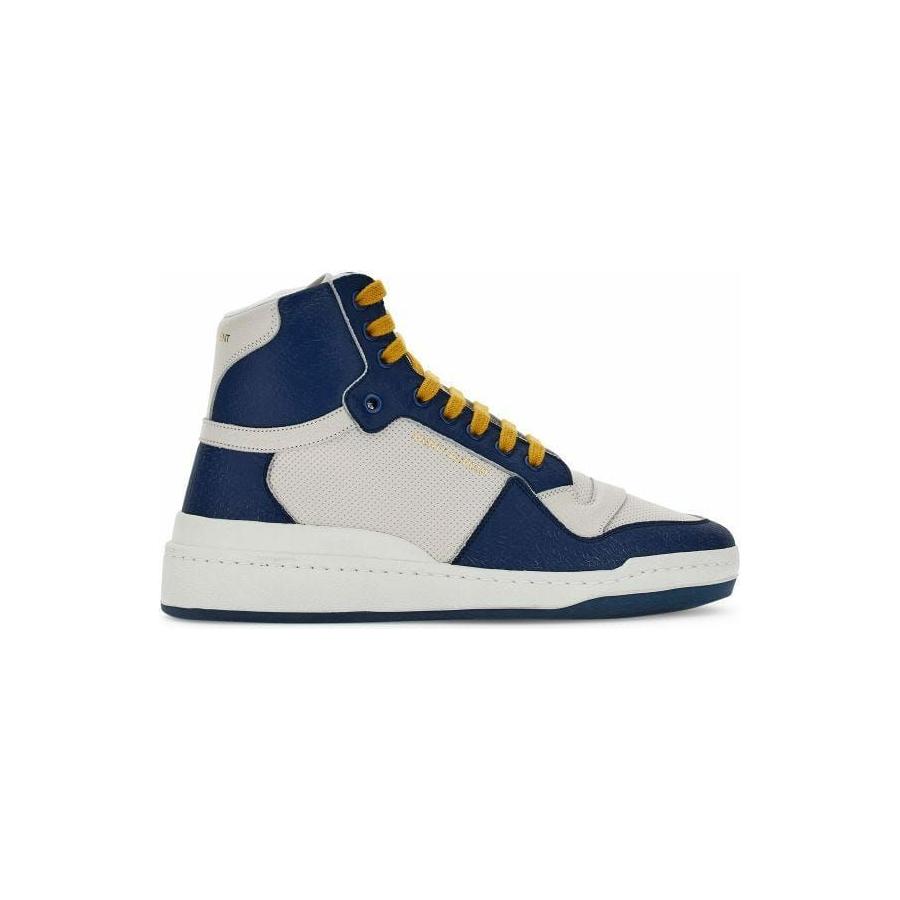 Saint Laurent Elevate Your Style with Mid-Top Blue Luxury Sneakers MAN SNEAKERS Saint Laurent