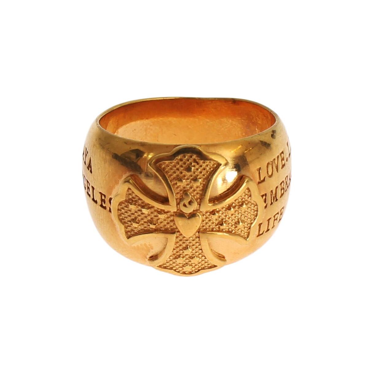 Nialaya Glamorous Gold-Plated Sterling Silver Ring Ring Nialaya