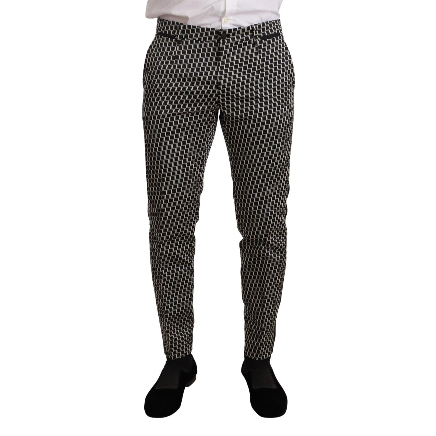 Dolce & Gabbana Black White Check 3 Piece Set MARTINI Suit