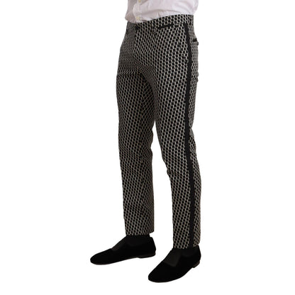 Dolce & Gabbana Black White Check 3 Piece Set MARTINI Suit