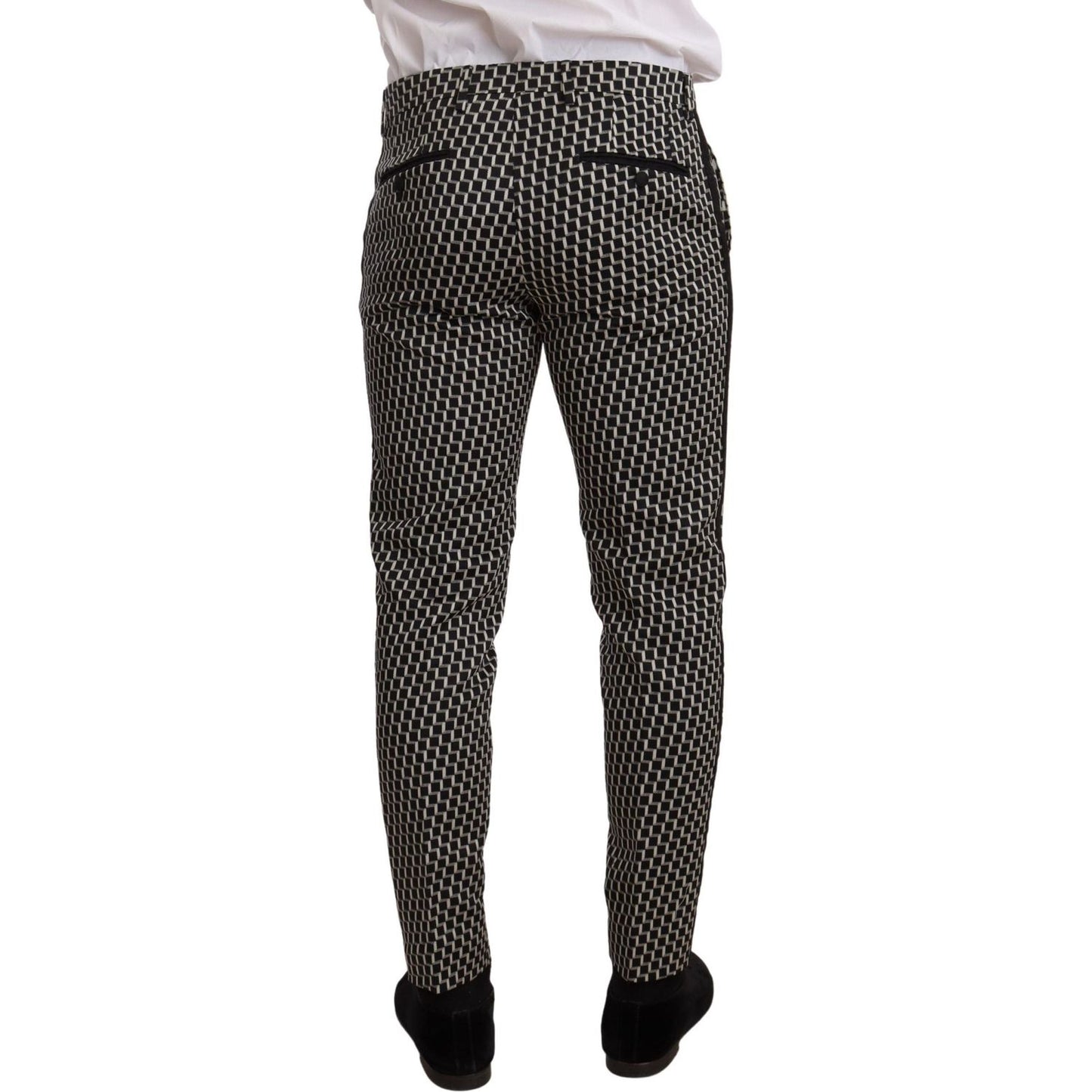 Dolce & Gabbana Black White Check 3 Piece Set MARTINI Suit