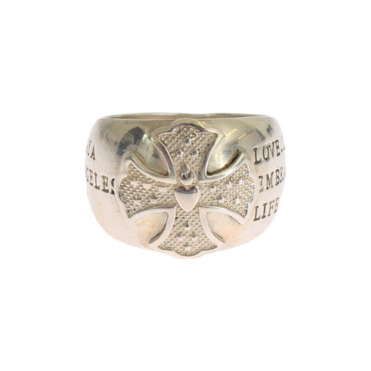 Nialaya Silver Cross Womens 925 Sterling Ring