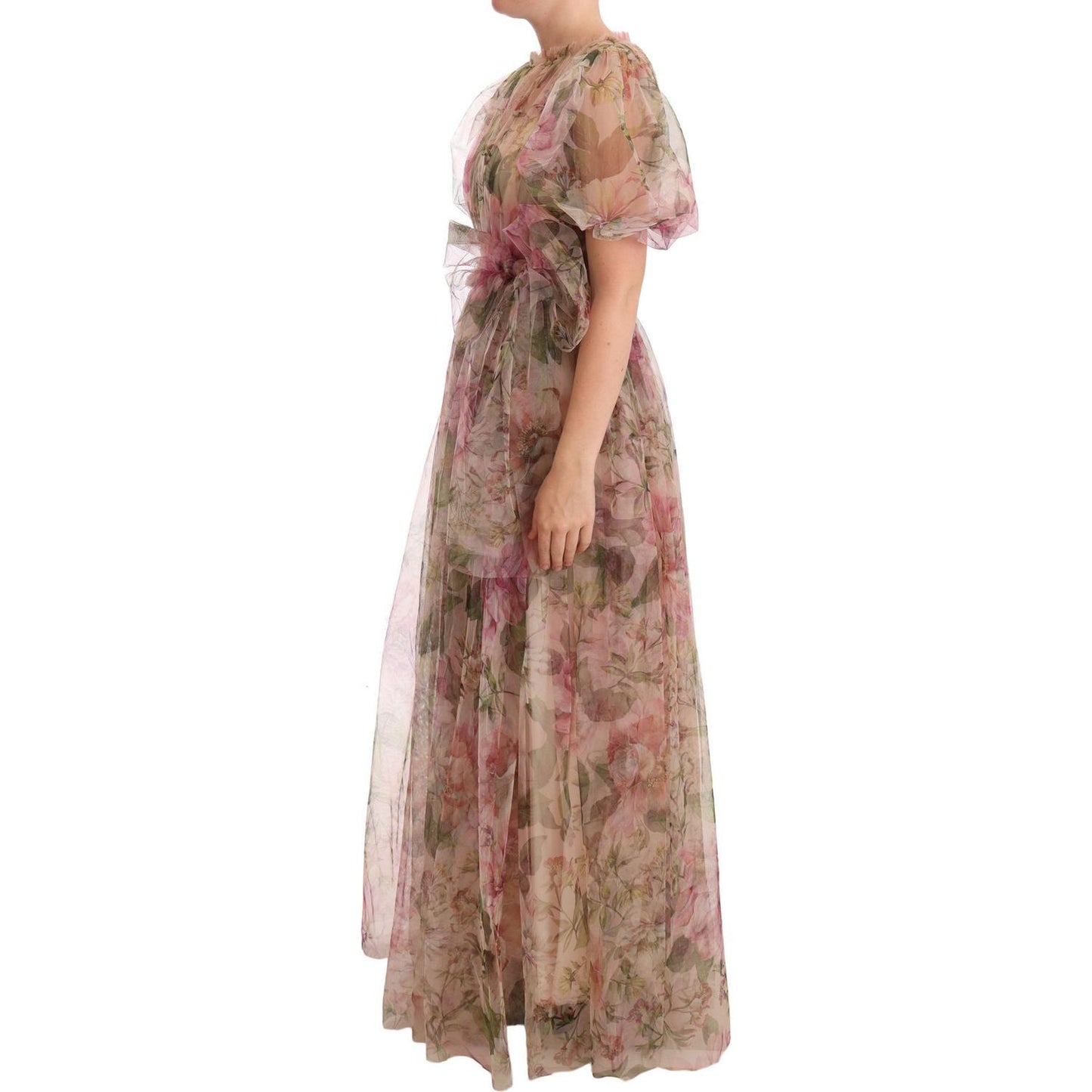 Dolce & Gabbana Floral Print Nylon Maxi Dress Dolce & Gabbana