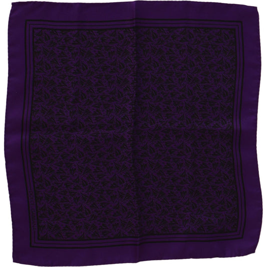 Elegant Silk Pocket Square in Purple