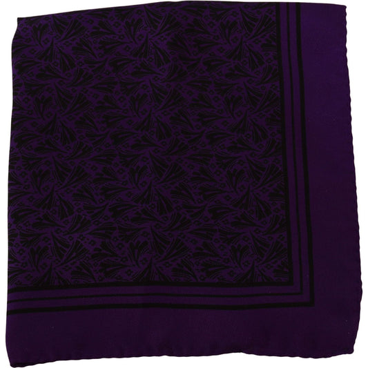 Elegant Silk Pocket Square in Purple