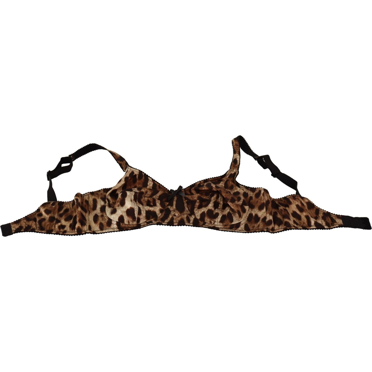 Dolce & Gabbana Elegant Silk Leopard Print Bra WOMAN UNDERWEAR Dolce & Gabbana