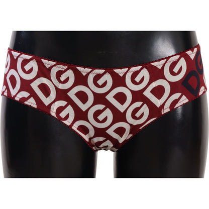 Dolce & Gabbana Multicolor DG Logo Print Slip Bottom Underwear