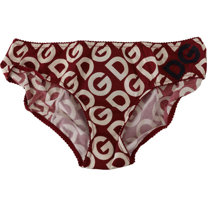 Dolce & Gabbana Multicolor DG Logo Print Slip Bottom Underwear