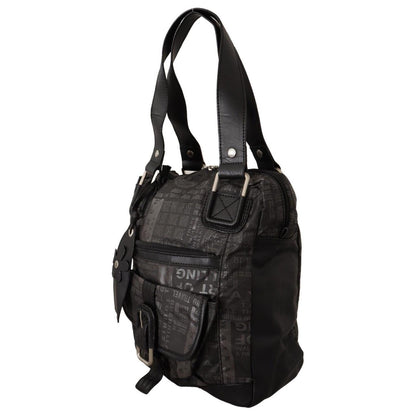 WAYFARER Black Printed Logo Shoulder Handbag Purse Bag