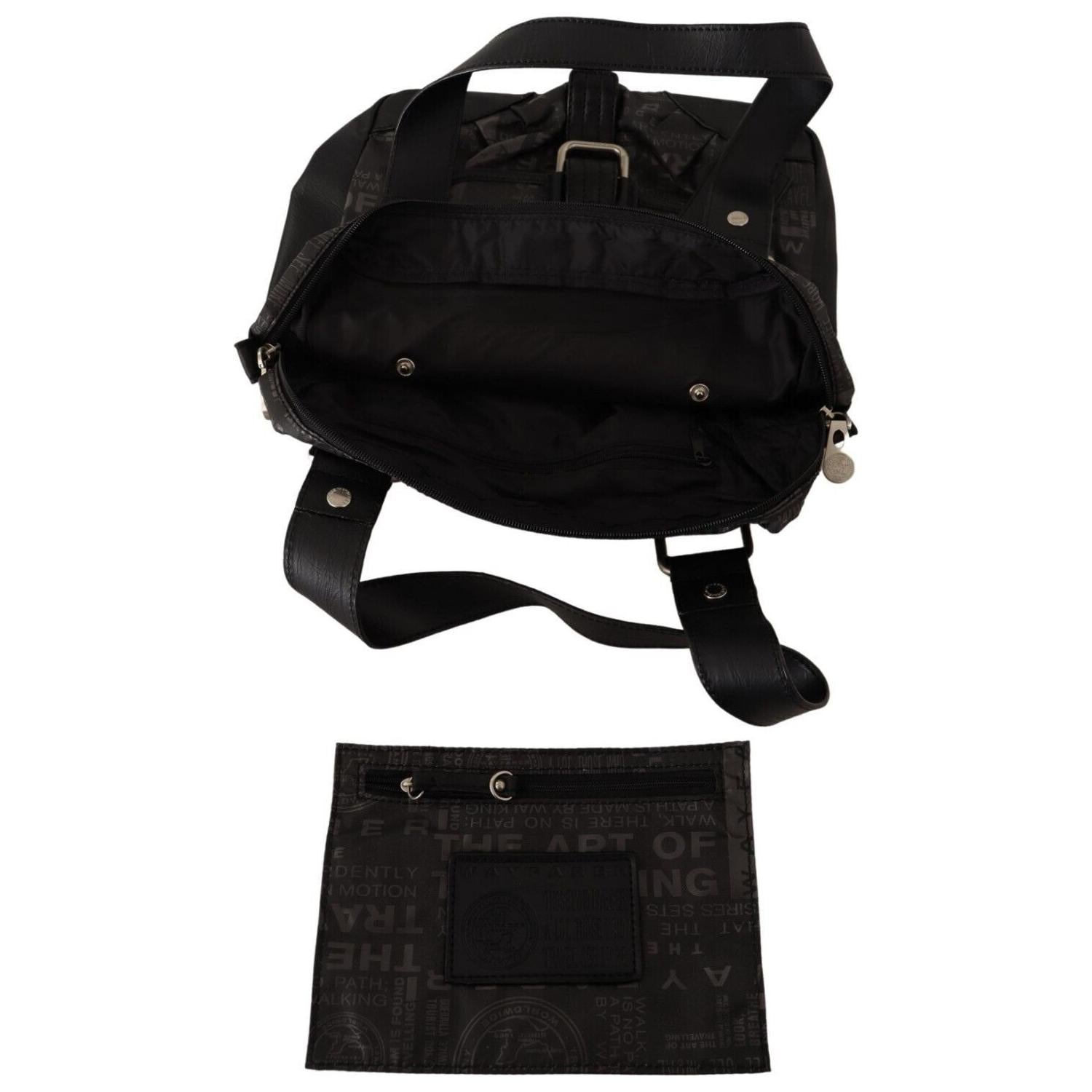 WAYFARER Black Printed Logo Shoulder Handbag Purse Bag