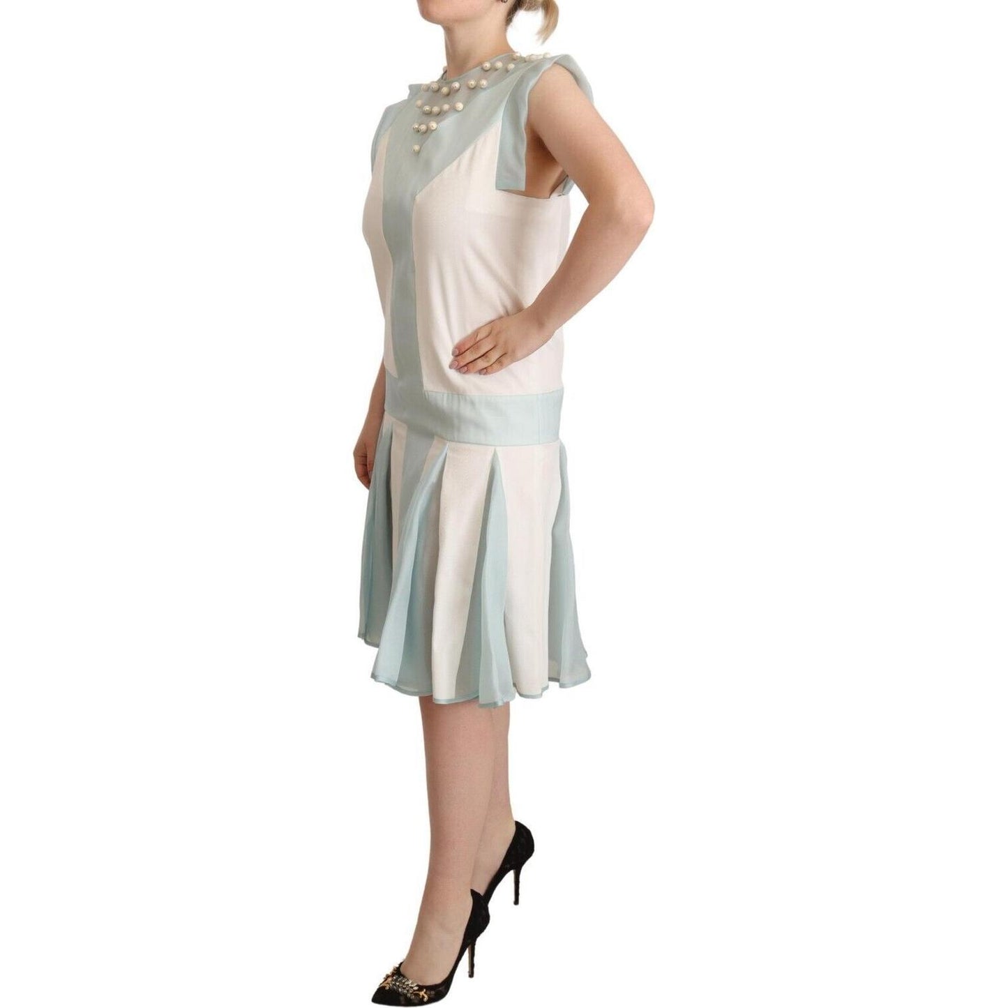 Sergei Grinko Embroidered Pearl Shift Dress Distinction WOMAN DRESSES Sergei Grinko