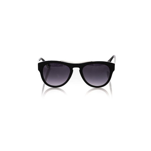 Frankie Morello Black Acetate Men Sunglasses