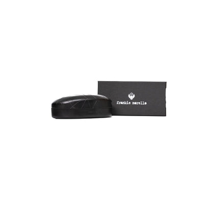Frankie Morello Black Acetate Men Sunglasses