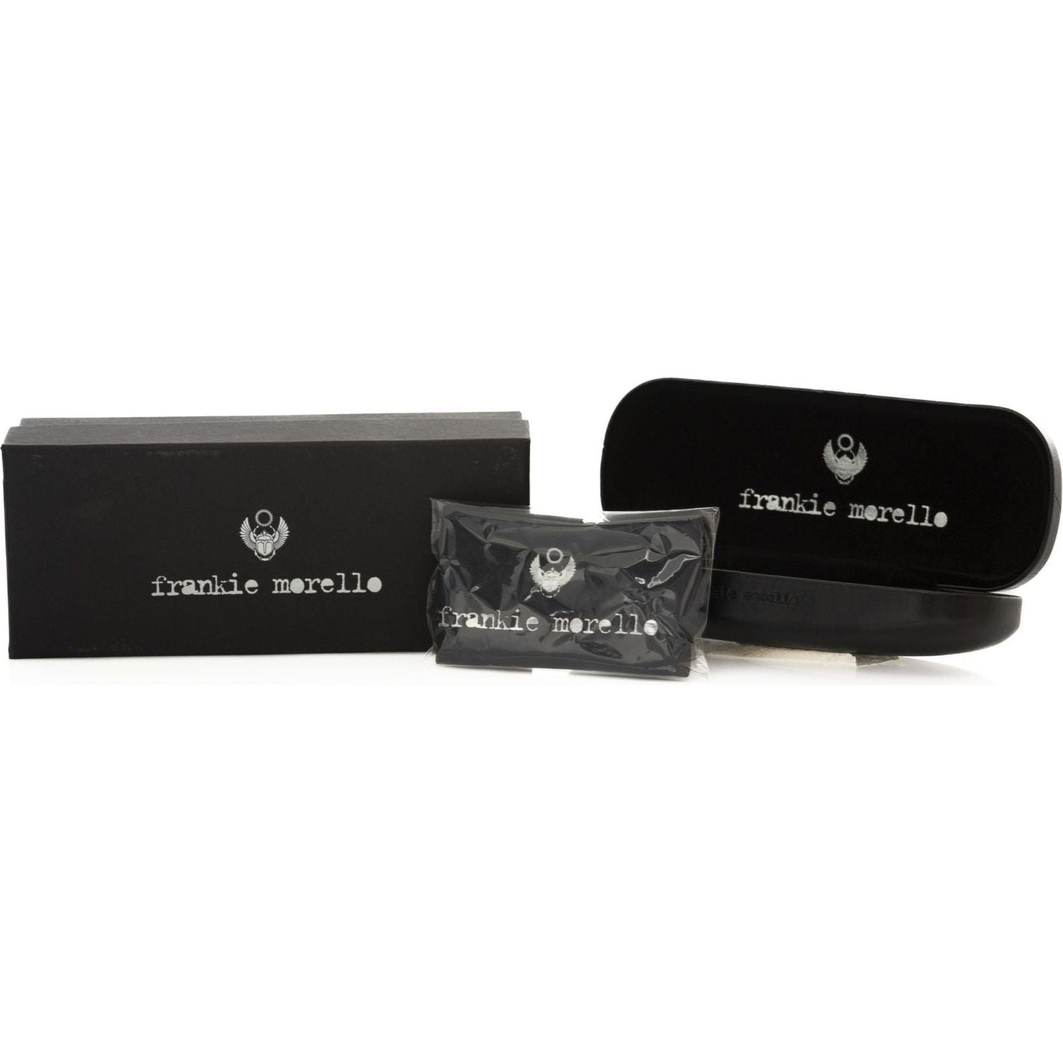 Frankie Morello Brown Acetate Mens Sunglasses