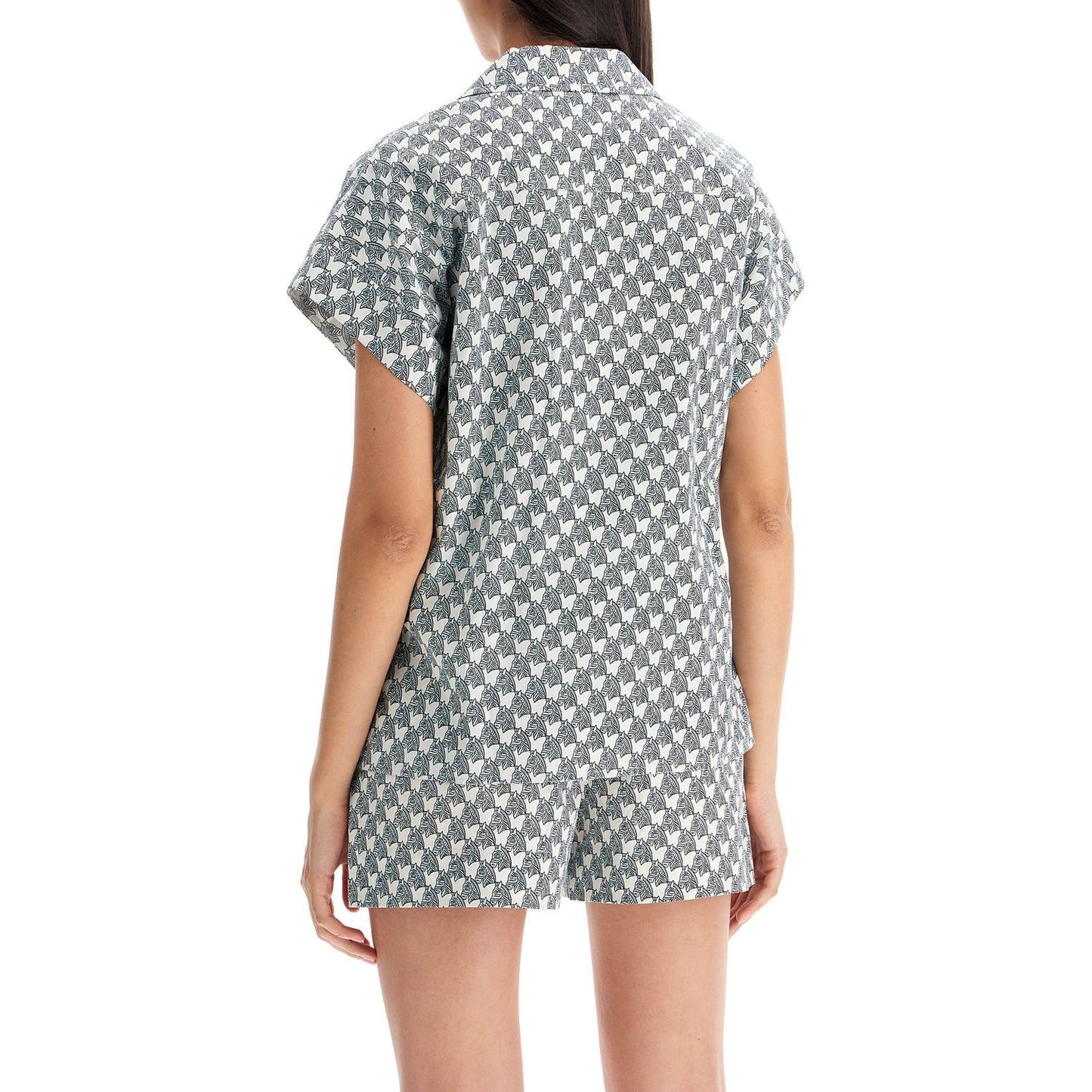 Tory Burch printed poplin camp shirt Topwear Tory Burch