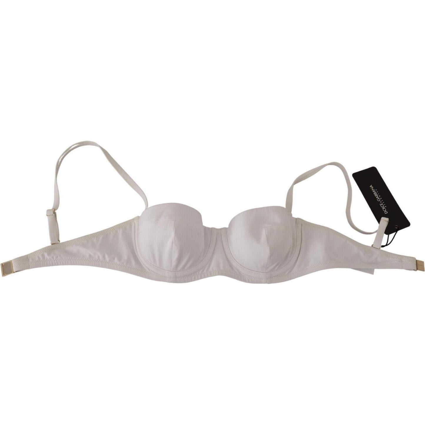 Dolce & Gabbana Chic White Nylon Balconette Bra Dolce & Gabbana