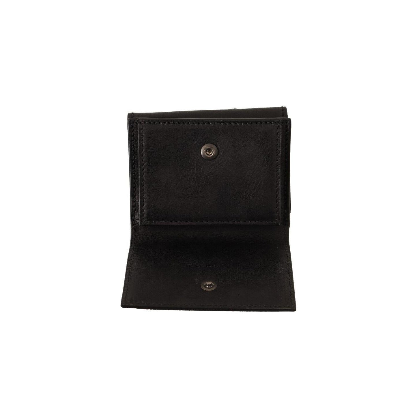 Dolce & Gabbana Elegant Leather Trifold Multi Kit with Strap Dolce & Gabbana