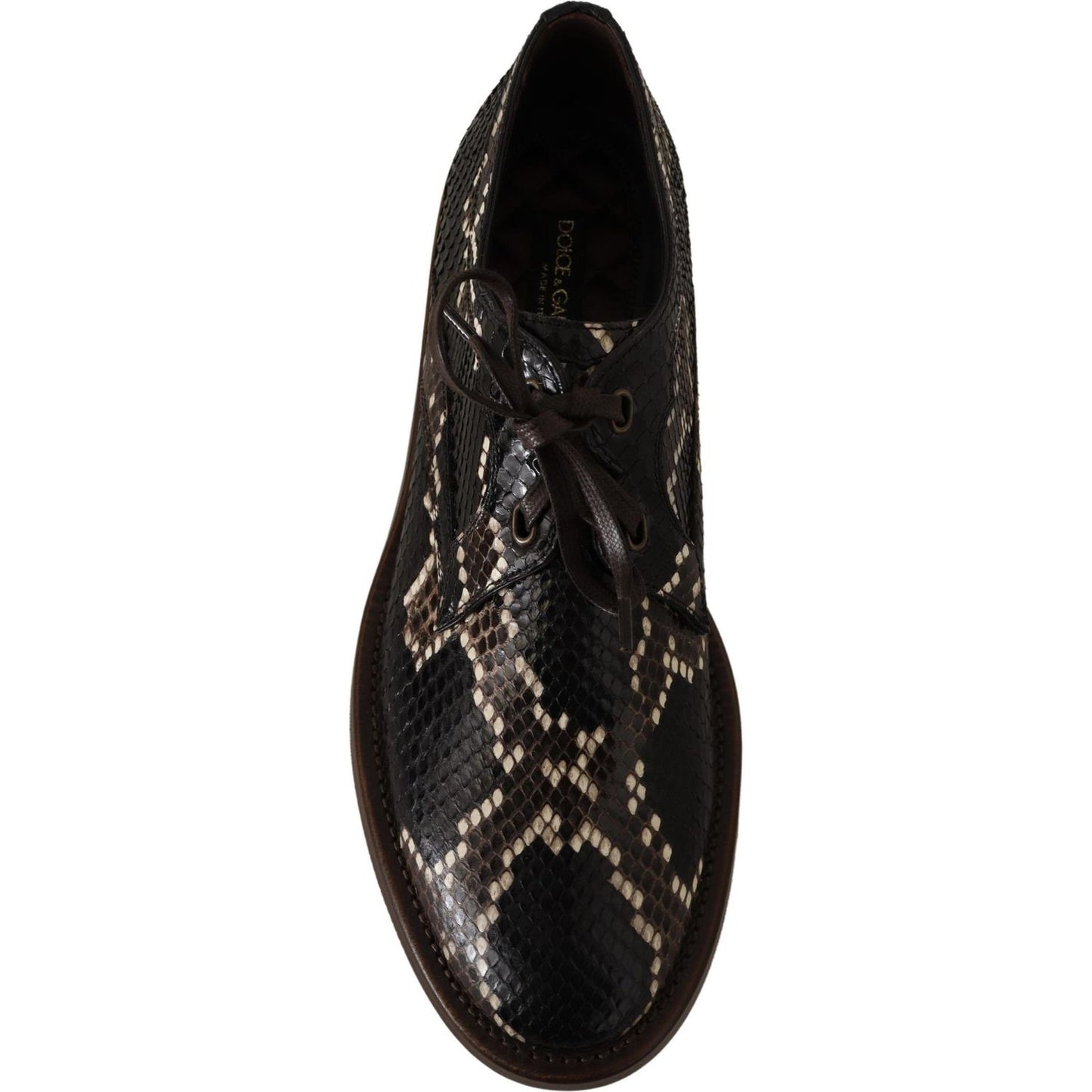 Dolce & Gabbana Elegant Formal Python Derby Shoes Dolce & Gabbana