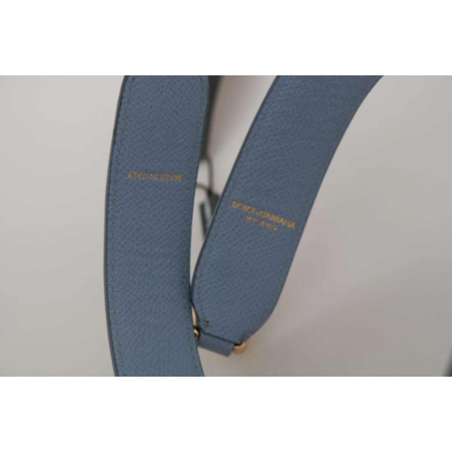 Dolce & Gabbana Elegant Blue Leather Shoulder Strap Dolce & Gabbana