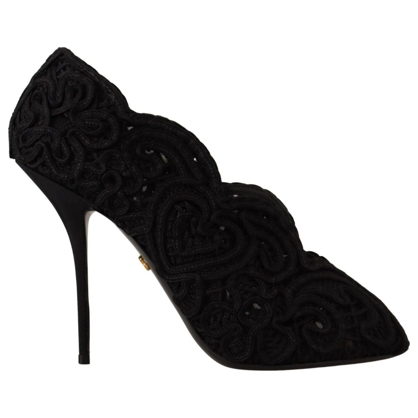 Dolce & Gabbana Elegant Black Lace Stiletto Heels Dolce & Gabbana